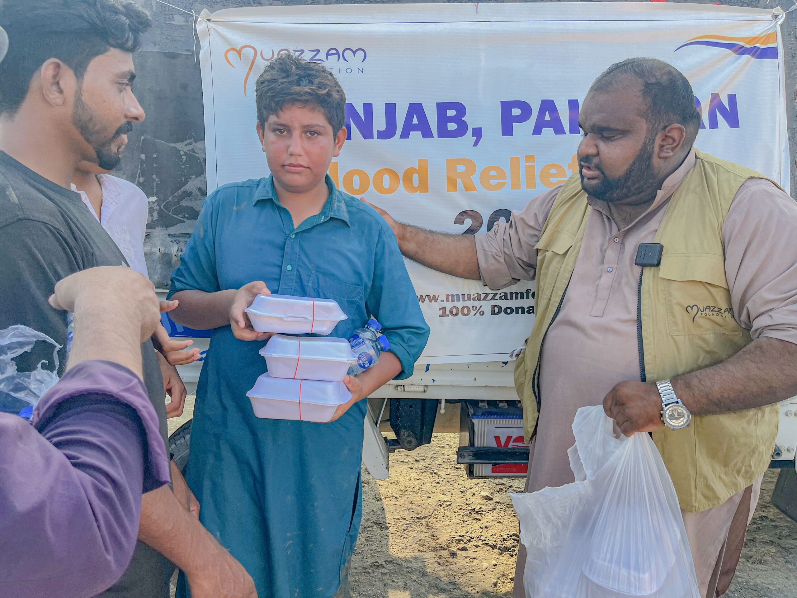 Food Distribution In Flood Area